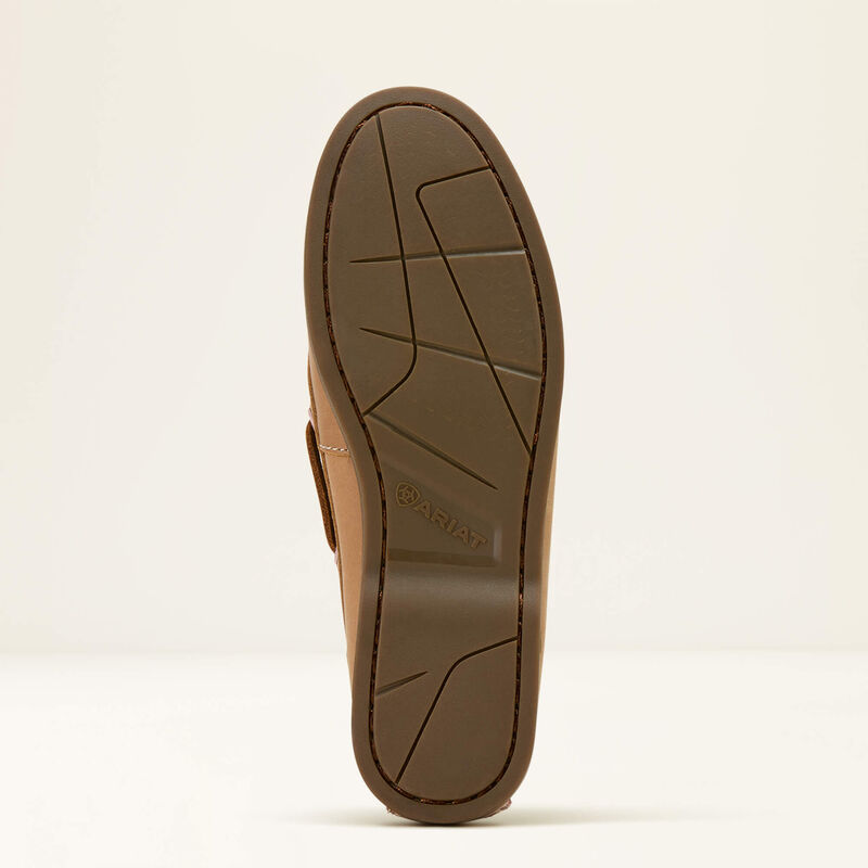 Ariat Womens Antigua Boat Shoe Natural Tan