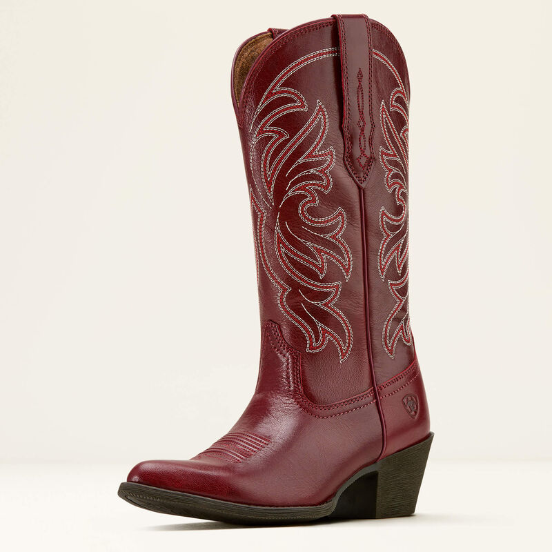 Ariat Womens Heritage J Toe Western Boot Sangria