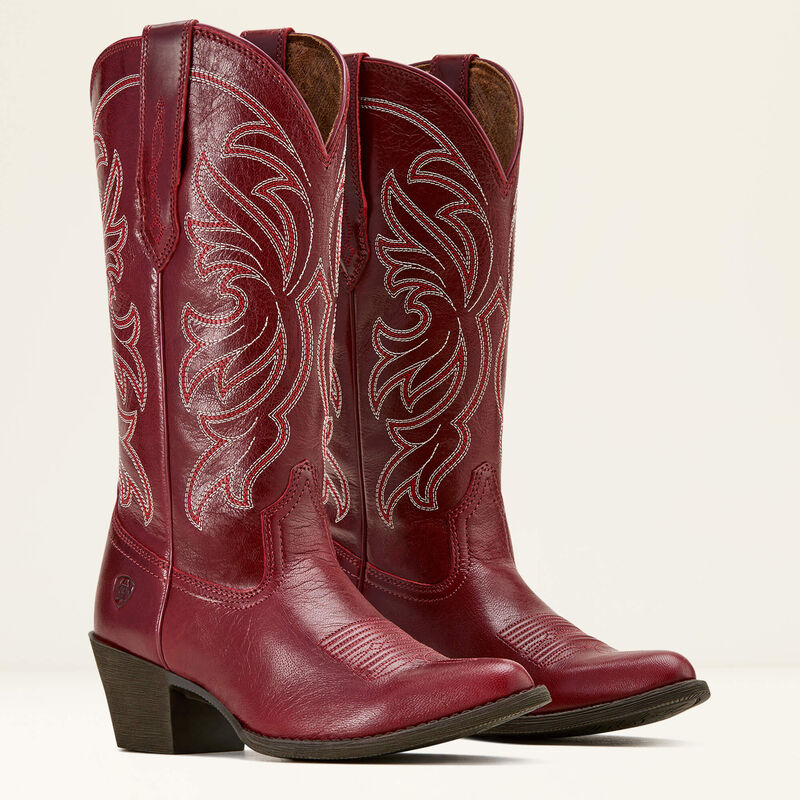 Ariat Womens Heritage J Toe Western Boot Sangria