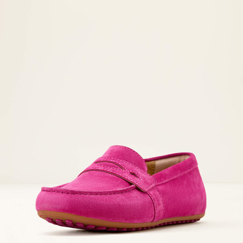 Ariat Womens Selene Driving Shoe Hot Pink Suede