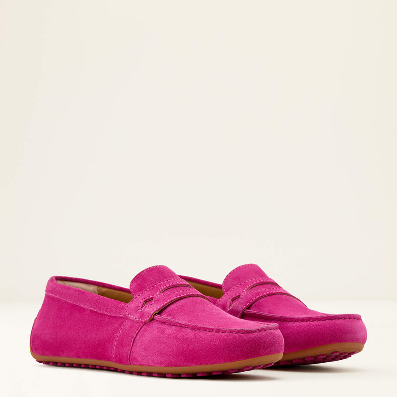 Ariat Womens Selene Driving Shoe Hot Pink Suede