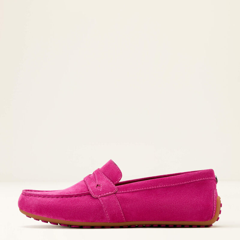 Ariat Womens Selene Driving Shoe Hot Pink Suede
