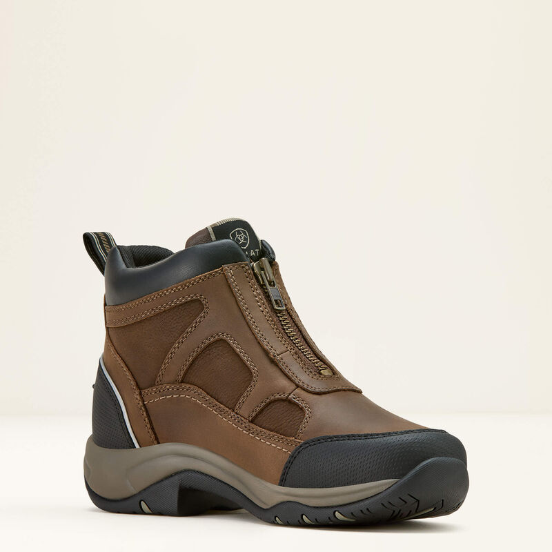 Ariat Womens Terrain Zip Waterproof Boot Palm Brown