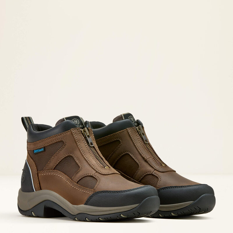Ariat Womens Terrain Zip Waterproof Boot Palm Brown