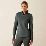 Ariat Wms Gridwork 2.0 1/4 Zip LS Baselayer Urban Chic