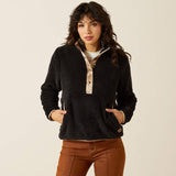 Ariat Womens Berber Snap Front Sweatshirt Black