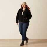 Ariat Womens Berber Snap Front Sweatshirt Black