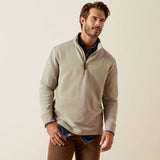 Ariat Mens Wilford 1/2 Zip Sweatshirt Flint Grey Heather
