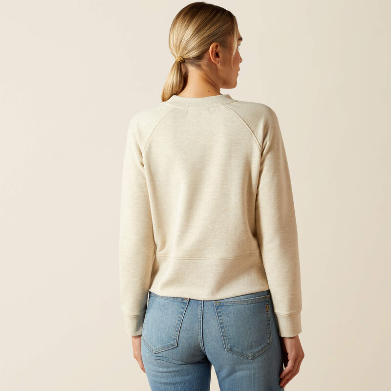 Ariat Womens Martine Sweatshirt Pelican Heather
