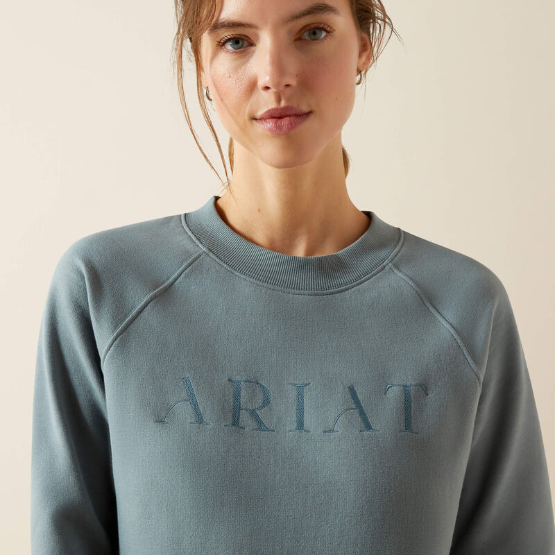 Ariat Womens Martine Sweatshirt Steel Sage