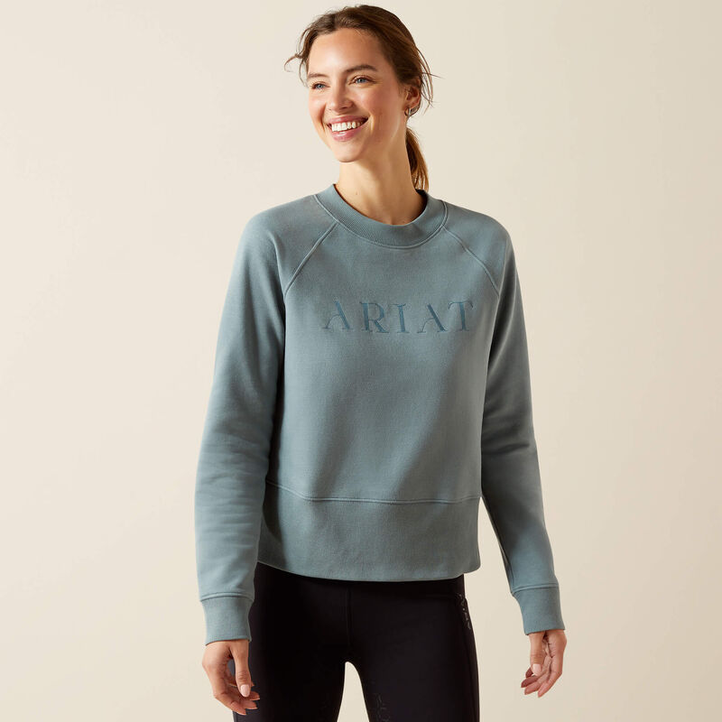 Ariat Womens Martine Sweatshirt Steel Sage