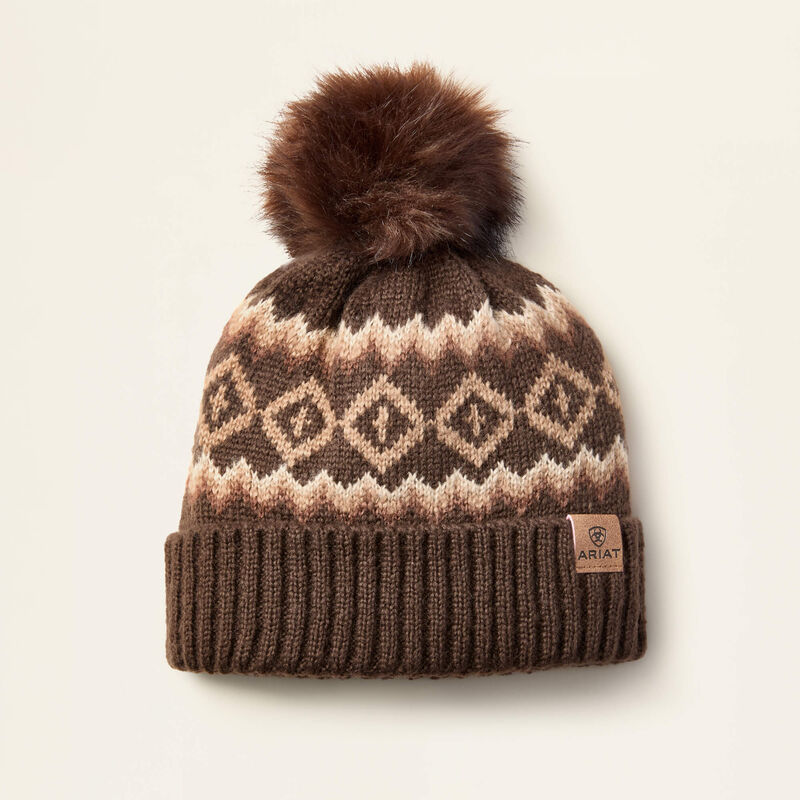 Ariat Womens Bristol Beanie Chocolate Brown