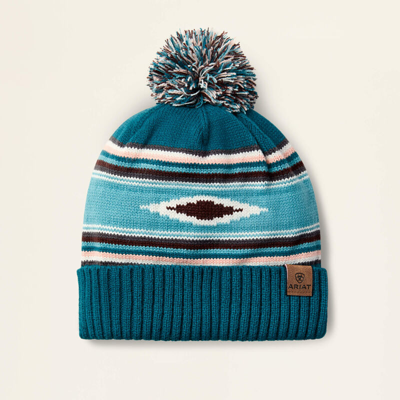 Ariat Womens Serape Beanie Turquoise Serape