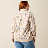 Ariat Womens Sapphire 1/2 Zip Sweatshirt Oatmeal Heather