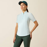 Ariat Womens Soquel 1/4 Zip SS Baselayer Starlight Blue