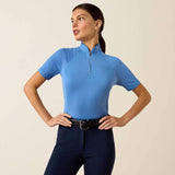 Ariat Womens Soquel 1/4 Zip SS Baselayer Riviera