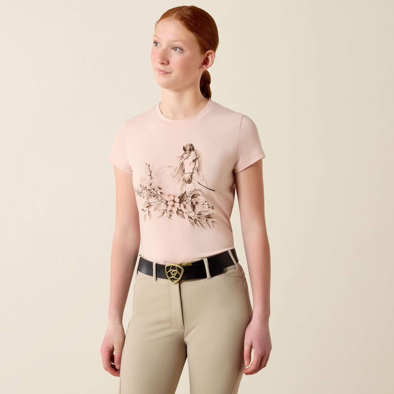 Ariat Youth Ethereal Equine SS T-Shirt Sepia Rose
