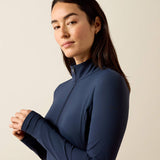 Ariat Womens Solveil 1/2 Zip LS Baselayer Navy Eclipse