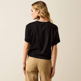 Ariat Womens Ariat Cacti Cowboy Hat SS T-Shirt Black