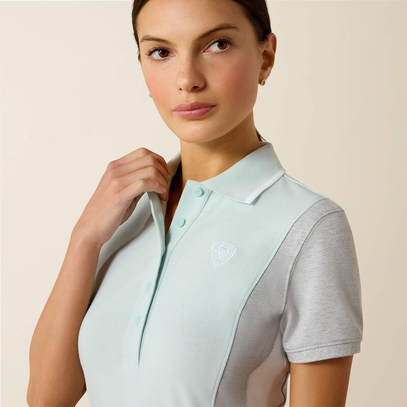 Ariat Womens Taryn SS Polo Starlight / Heather Grey