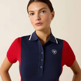 Ariat Womens Taryn SS Polo NavyT & Red