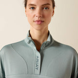 Ariat Womens Breathe 1/2 Zip Pullover Chinois Green