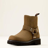 Ariat Womens Fatbaby Chelsea Harness Western Boot Tan Suede