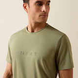 Ariat Mens The Logo SS T-Shirt Oil Green