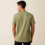 Ariat Mens The Logo SS T-Shirt Oil Green