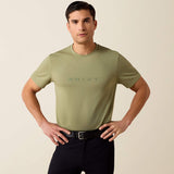 Ariat Mens The Logo SS T-Shirt Oil Green