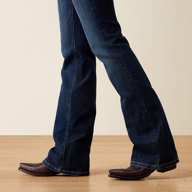 Ariat Womens High Rise Mazie Boot Cut Jeans Plumas