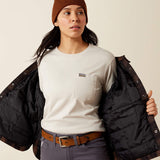 Ariat Womens Rebar Flannel Insulated Shirt Jacket Rain Drum