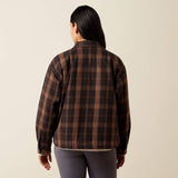 Ariat Womens Rebar Flannel Insulated Shirt Jacket Rain Drum