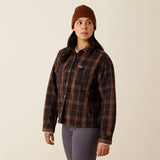 Ariat Womens Rebar Flannel Insulated Shirt Jacket Rain Drum