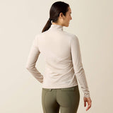 Ariat Womens Lunaveil 1/2 Zip Baselayer Chateau Grey