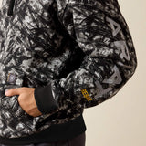 Ariat Mens Rebar Workman Graphic Hoodie Camo Grey