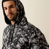 Ariat Mens Rebar Workman Graphic Hoodie Camo Grey