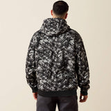 Ariat Mens Rebar Workman Graphic Hoodie Camo Grey