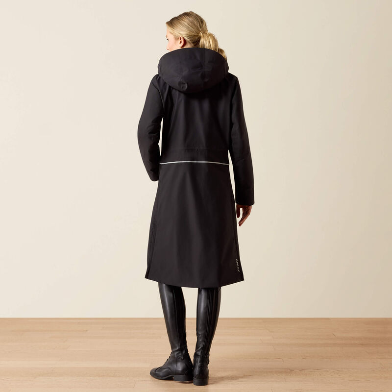 Ariat Womens Long Rider H2O Coat Black