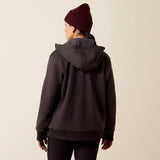 Ariat Womens Rebar All-Weather Full Zip Hoodie Espresso