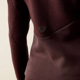 Ariat Womens Skadi Full Zip Sweatshirt Chocolate Plum