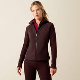 Ariat Womens Skadi Full Zip Sweatshirt Chocolate Plum