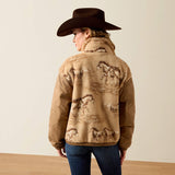 Ariat Womens Sherpa Blocked Jacket Wildhorse
