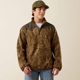 Ariat Mens Basis Fleece Pullover Savannah Tan Camo