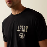 Ariat Mens Cowboy Way Up SS T-Shirt Black