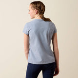 Ariat Youth The Logo SS T-Shirt Blue Grey Heather