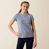 Ariat Youth The Logo SS T-Shirt Blue Grey Heather