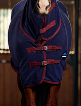 Weatherbeeta Anti-Static Fleece Cooler Combo Neck Dark Navy / Burgundy