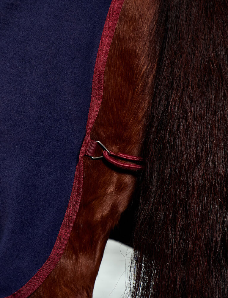 Weatherbeeta Anti-Static Fleece Cooler Combo Neck Dark Navy / Burgundy