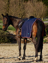 Weatherbeeta Essential Fleece Lined Quarter Sheet Navy / Burgundy